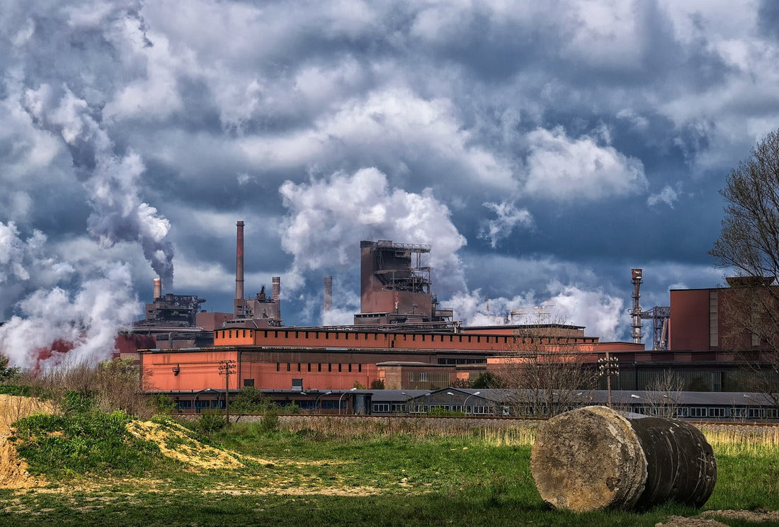 Stahlfabrik mit starken Emissionen im Saarland