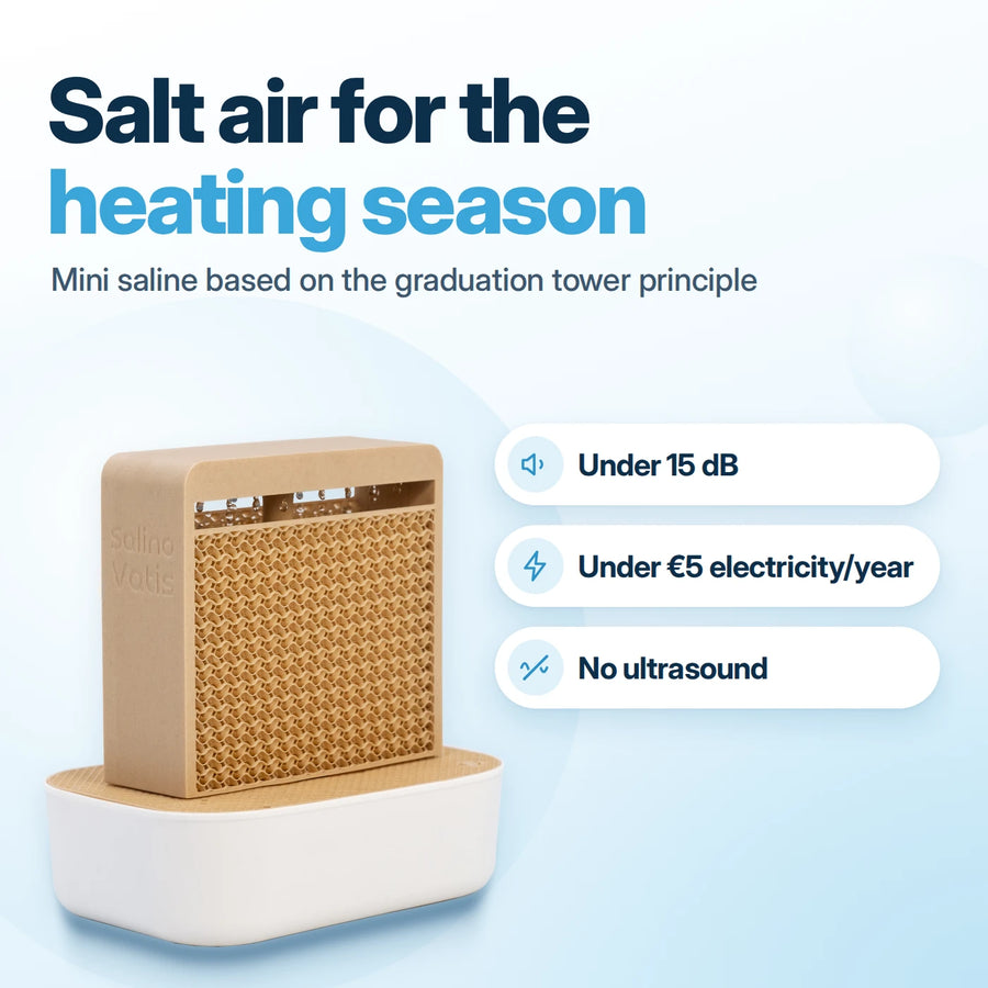 SalinoVatis Mini-Saline Aura in Bamboo – salt air for the heating season