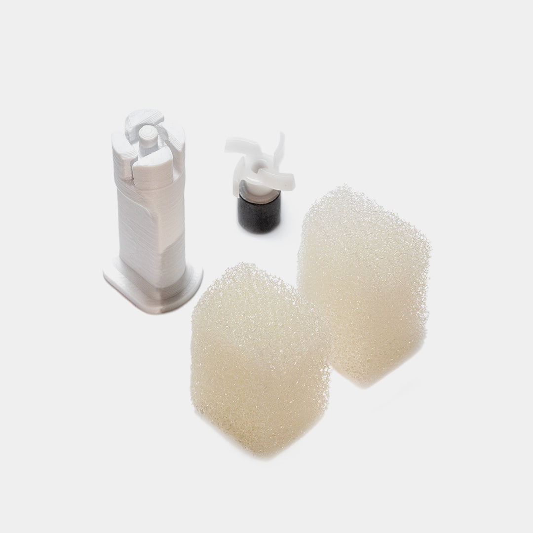 Lieferumfang des SalinoVatis Wartungs-Kits mit Filtern und Rotor